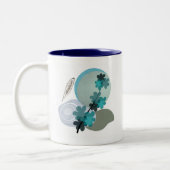 Tasse 2 Couleurs Cyan Boho (Gauche)