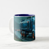 Tasse 2 Couleurs Cyber Camion futuriste de 2077 (Devant gauche)