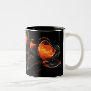 Tasse 2 Couleurs Cyberflore Lumineuse Orange Black Cyber Flowers