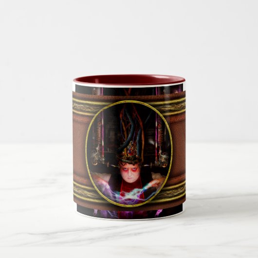 Tasse 2 Couleurs Cyberpunk - Compétences de fou (Centre)
