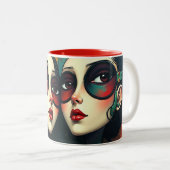 Tasse 2 Couleurs Cyborgs de la mode (Devant droit)