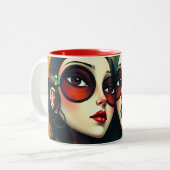 Tasse 2 Couleurs Cyborgs de la mode (Devant gauche)