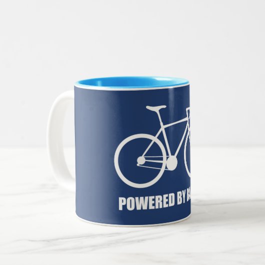 Tasse 2 Couleurs Cyclisme Alimenté Par Bacon (Devant gauche)