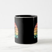 Tasse 2 Couleurs Cyclisme amusant Cycopath (Centre)