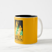 Tasse 2 Couleurs Cyclisme Australie (Devant droit)