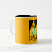 Tasse 2 Couleurs Cyclisme Australie (Devant gauche)