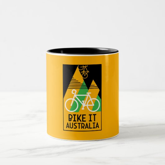 Tasse 2 Couleurs Cyclisme Australie (Centre)