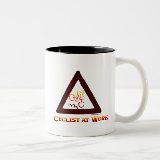 Tasse 2 Couleurs cycliste au travail
