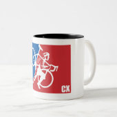Tasse 2 Couleurs Cyclocross All-Star (Devant droit)