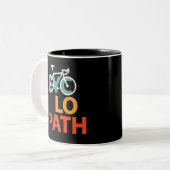 Tasse 2 Couleurs Cyclopath Bicycle Funny Cycling (Devant gauche)