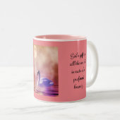 Tasse 2 Couleurs Cygne noble (Devant droit)