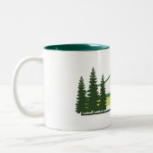 Tasse 2 Couleurs Cypress Parc provincial Green Stripes (Gauche)
