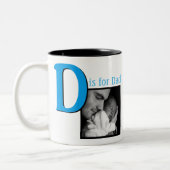 Tasse 2 Couleurs D est pour papa (Gauche)