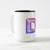 TASSE 2 COULEURS D POUR DONALD (Devant gauche)
