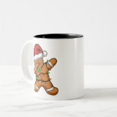 Tasse 2 Couleurs Dabing pain d'épices arbre Noël léger (Devant gauche)