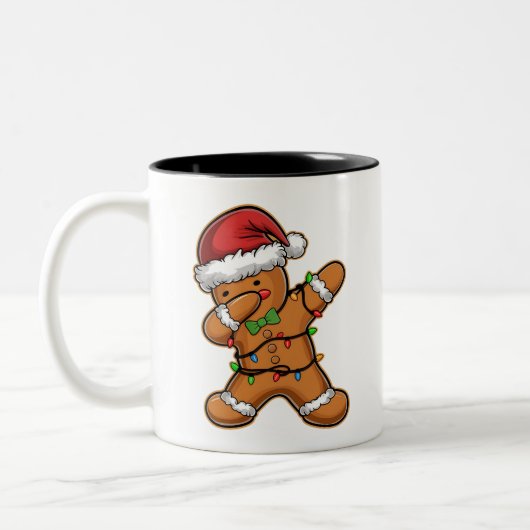 Tasse 2 Couleurs Dabing pain d'épices arbre Noël léger (Gauche)