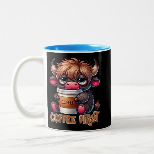 Tasse 2 Couleurs D'abord le café (Gauche)