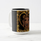 TASSE 2 COULEURS DACHSHUND (Devant gauche)