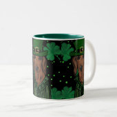 TASSE 2 COULEURS DACHSHUND            (Devant droit)