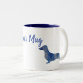 Tasse 2 Couleurs Dachshund léopard (Devant droit)