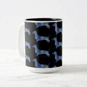 Tasse 2 Couleurs Dachshund léopard (Devant gauche)