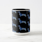 Tasse 2 Couleurs Dachshund léopard (Centre)