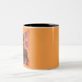 Tasse 2 Couleurs Dachshunds roux à poil long (Centre)