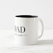 Tasse 2 Couleurs Dad Established 2026 (Devant droit)