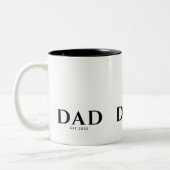 Tasse 2 Couleurs Dad Established New Dad Gift (Gauche)