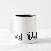 Tasse 2 Couleurs Dad Established New Dad Gift (Devant gauche)