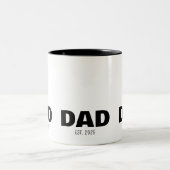 Tasse 2 Couleurs Dad Established New Dad Gift (Centre)