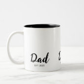 Tasse 2 Couleurs Dad Established New Dad Gift  (Gauche)