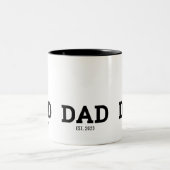 Tasse 2 Couleurs Dad Established New Dad Gift (Centre)