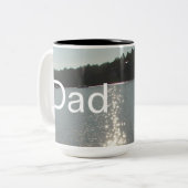 Tasse 2 Couleurs Dad Is Mentor, Guide, Strength & Heart (Devant gauche)