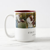 Tasse 2 Couleurs Dad Photo Collage First Father's Day Keepsake Gift (Gauche)