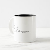 Tasse 2 Couleurs Dada Établie | Cadeau papa (Devant gauche)