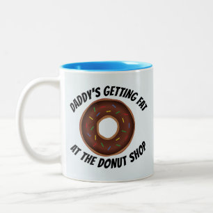 TASSE 2 COULEURS DADDY EST GRAS À LA BOUTIQUE DE DONUT FUNNY