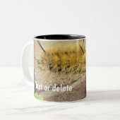 Tasse 2 Couleurs Dagger Moth Caterpillar Nature Personnalisée (Devant gauche)