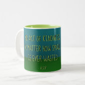 Tasse 2 Couleurs Dahlia le monstre w/quote (Devant gauche)