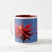 Tasse 2 Couleurs Dahlias de danse (Devant gauche)