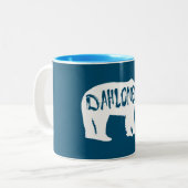 Tasse 2 Couleurs Dahlonega Georgia Bear (Devant gauche)