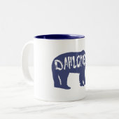 Tasse 2 Couleurs Dahlonega Georgia Bear (Devant gauche)