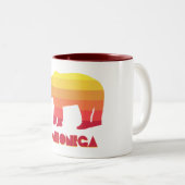 Tasse 2 Couleurs Dahlonega Georgia Rainbow Bear (Devant droit)