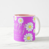 Tasse 2 Couleurs Daisy Simple Photo Violet (Devant droit)