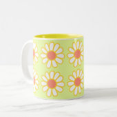 Tasse 2 Couleurs Daisy Simple Vert (Devant gauche)
