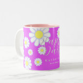 Tasse 2 Couleurs Daisy Simple Violet (Devant gauche)