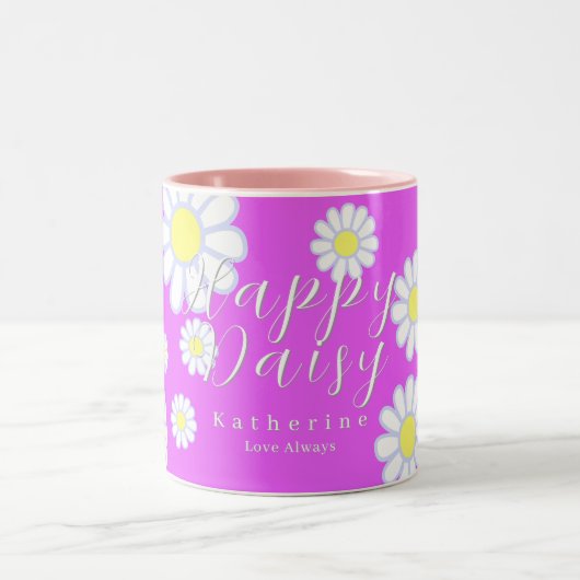 Tasse 2 Couleurs Daisy Simple Violet (Centre)