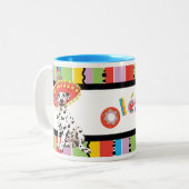 Tasse 2 Couleurs Dalmate de fiesta (Devant gauche)
