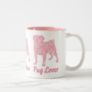 Tasse 2 Couleurs Damas Vintage rose Carlin