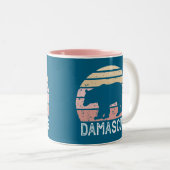 Tasse 2 Couleurs Damas Virginia Retro Bear (Devant droit)